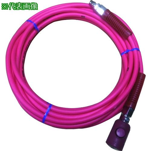 ■ヤマト PVCソフトブレードエアホース(ボタン式カップリング付)〔品番:TAC8530BT〕【1374274:0】[店頭受取不可]｜ホームセンターバロー　店