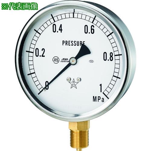 ■右下 グリセリン入圧力計 圧力レンジ0~4MPa 接続部サイズG3/8B〔品番:GLT414MPA〕【1374992:0】[店頭受取不可] 7,318円
