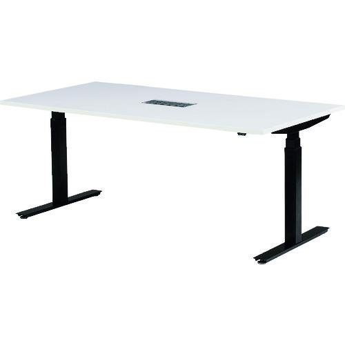 ■TOKIO 電動昇降式ワークデスク 間口1800&times;奥行900&times;高さ700~1250mm ホワイト〔品番:FWDB1890W〕【1395522:0】[法人・事業所限定][外直送元][店頭受取不可]｜ホームセンターバロー　店