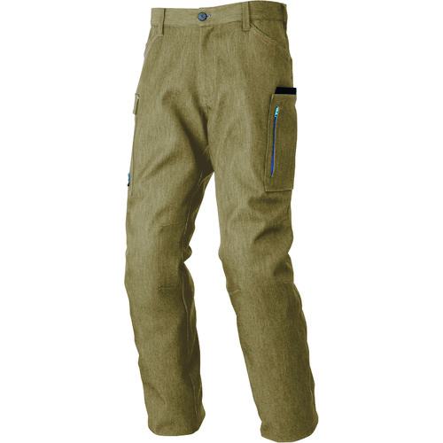 ■アイトス カーゴパンツ(ノータック) カーキ 5L〔品番:609210255L〕【1396812:0】[送料別途見積り][掲外取寄][店頭受取不可]