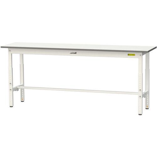 ■ヤマテック 軽量作業台 ワークテーブル150シリーズ 高さ調整タイプ 低圧メラミン天板 W1800&times;D450&times;H600~900mm シルキーホワイト〔品番:SUPA1845WW〕【1399763:0】[法人・事業所限定][直送元][店頭受取不可]｜ホームセンターバロー　店