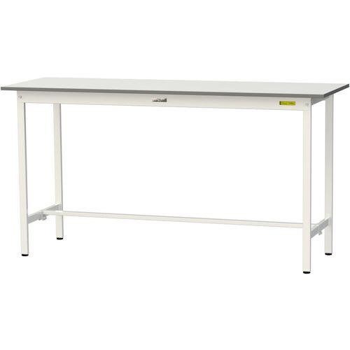 ■ヤマテック 軽量作業台 ワークテーブル150シリーズ 固定式 低圧メラミン天板 W1800×D600×H950mm シルキーホワイト〔品番:SUPH1860WW〕【1400122:0】[法人・事業所限定][直送元][店頭受取不可]