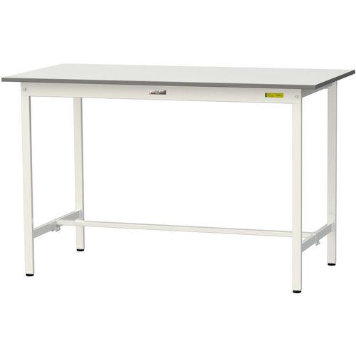 ■ヤマテック 軽量作業台 ワークテーブル150シリーズ 固定式 低圧メラミン天板 W1500&times;D750&times;H950mm シルキーホワイト〔品番:SUPH1575WW〕【1400126:0】[法人・事業所限定][直送元][店頭受取不可]｜ホームセンターバロー　店