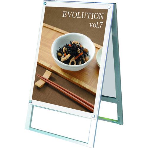 ■TOKISEI ポスター用スタンド看板 B2両面ホワイト〔品番:PSSKB2RW〕【1429196:0】[送料別途見積り][法人・事業所限定][外直送][店頭受取不可]
