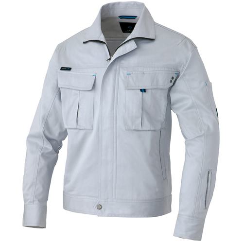 ■アイトス 長袖ブルゾン(男女兼用) シルバーグレー S〔品番:60701003S〕【1429575:0】[送料別途見積り][掲外取寄][店頭受取不可] 5,276円
