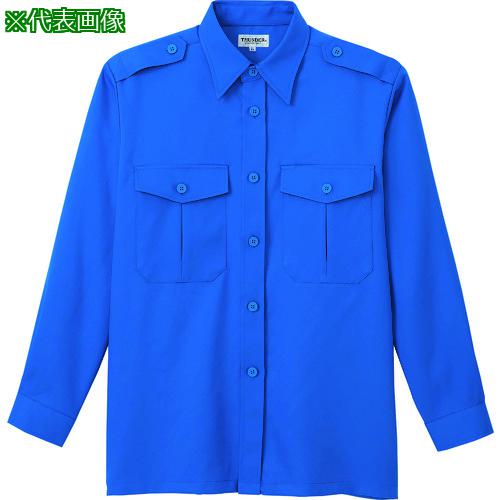 ■アイトス 機動長袖シャツ(M752-1) ブルー 4L〔品番:680500064L〕【1431744:0】[送料別途見積り][掲外取寄][店頭受取不可]