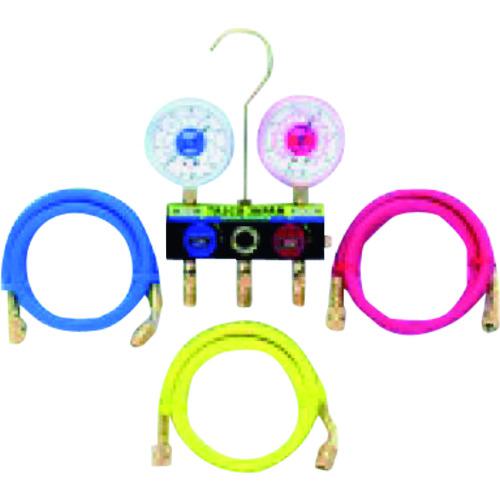 ■タスコ R22 R12 R502用サイトグラス付スリーゲージマニホールドキット〔品番:TA120T2〕【1432165:0】[送料別途見積り][掲外取寄][店頭受取不可]