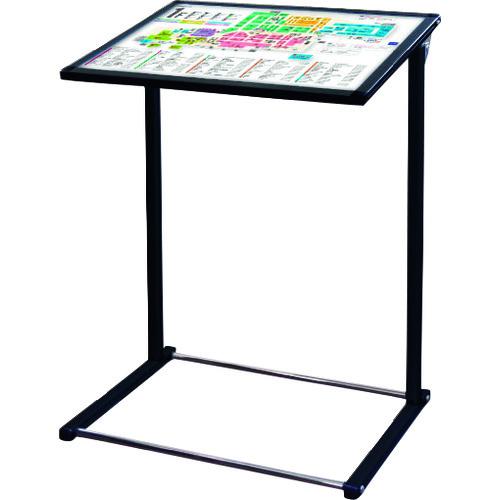 ■TOKISEI ブラックフロアバリウススタンドN型アクリルタイプ A2横〔品番:BFVANACA2Y〕【1434043:0】[送料別途見積り][法人・事業所限定][外直送][店頭受取不可]