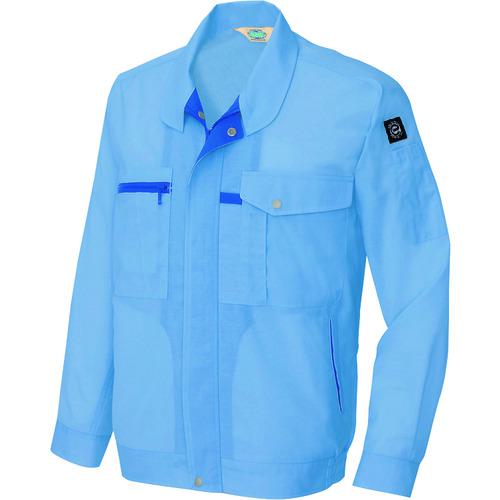 ■アイトス 長袖サマーブルゾン(男女兼用) サックス 5L〔品番:53600075L〕【1435899:0】[送料別途見積り][掲外取寄][店頭受取不可]