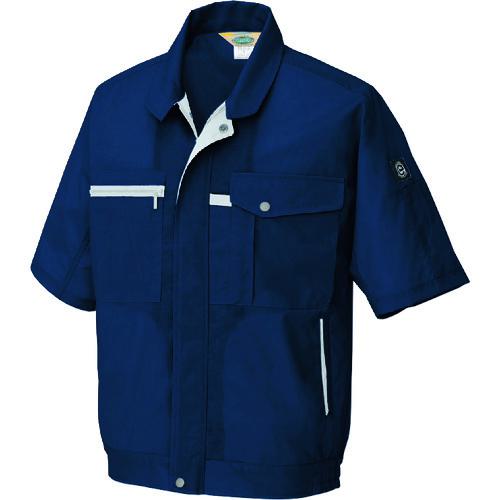 ■アイトス 半袖ブルゾン(男女兼用) ネイビー SS〔品番:5361008SS〕【1437521:0】[送料別途見積り][掲外取寄][店頭受取不可]