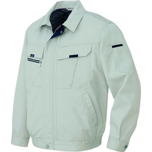 ■アイトス 長袖サマーブルゾン(男女兼用) グレー 6L〔品番:90310046L〕【1448618:0】[送料別途見積り][掲外取寄][店頭受取不可]