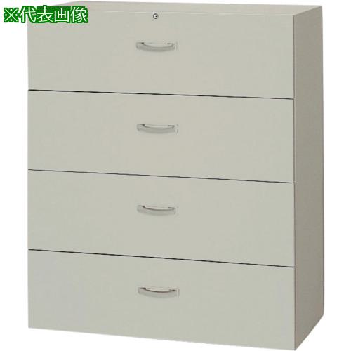 ■NAIKI 収納庫 NWS型 ファイル引出し(4段) 899&times;400&times;1050〔品番:NWS0911S4AW〕【1456992:0】[送料別途見積り][法人・事業所限定][外直送][店頭受取不可]｜ホームセンターバロー　店