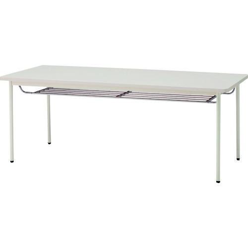 ■TOKIO ミーティングテーブル 棚付 1800×450mm ニューグレー ネオグレー〔品番:TDST1845TM〕【1459896:0】[送料別途見積り][法人・事業所限定][外直送][店頭受取不可]