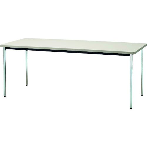 ■TOKIO ミーティングテーブル 丸脚 1500×750mm ニューグレー ネオグレー〔品番:TDS1575M〕【1459933:0】[送料別途見積り][法人・事業所限定][外直送][店頭受取不可]