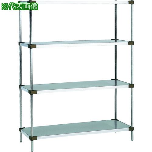 ■ERECTA スーパーシリーズ・430ソリッドシェルフ 間口1822mm&times;奥行614mm&times;高さ1587mm DB付 5段〔品番:LSS1820P1590W5〕【1460687:0】[法人・事業所限定][直送元][店頭受取不可]｜ホームセンターバロー　店