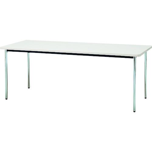 ■TOKIO ミーティングテーブル 丸脚 1200mmX750mm ホワイト〔品番:TDS1275MWH〕【1461496:0】[送料別途見積り][法人・事業所限定][外直送][店頭受取不可]｜ホームセンターバロー　店