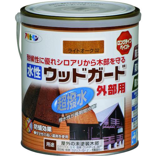 ■アサヒペン 水性ウッドガード外部用1.6L ライトオーク《6缶入》〔品番:417220〕【1461999×6:0】[送料別途見積り][掲外取寄][店頭受取不可]