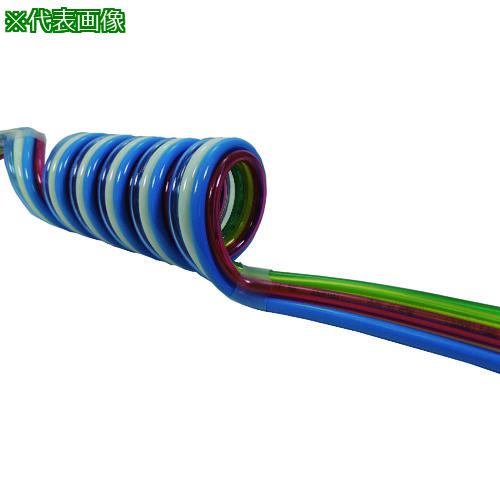 ■チヨダ スパイラルチューブ 耐水性マルチスパイラル 芯数7 外径12mm/使用範囲1480mm〔品番:7MES1210S〕【1462144:0】[送料別途見積り][掲外取寄][店頭受取不可]｜ホームセンターバロー　店
