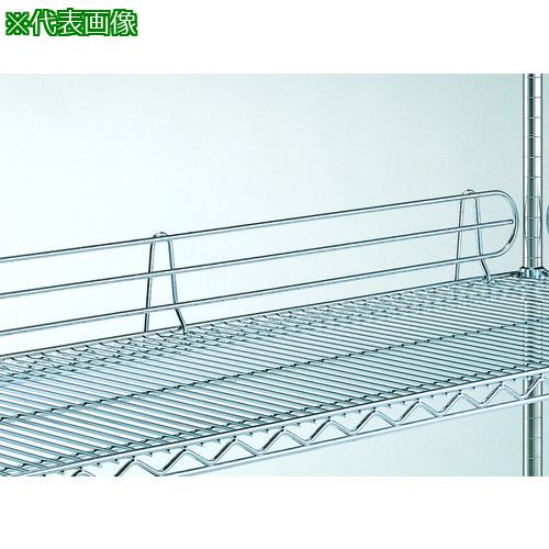 ■ERECTA バックレッジ (スーパーシリーズ・ステンレスワイヤーシェルフ用)間口1220mm用 有効高さ100mm〔品番:BLT1220S〕【1462317:0】[送料別途見積り][法人・事業所限定][外直送][店頭受取不可]