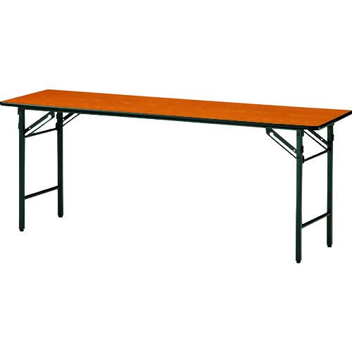 ■TOKIO 折りたたみ会議テーブル 1500×450mm チーク チーク〔品番:TS1545N〕【1466098:0】[送料別途見積り][法人・事業所限定][外直送][店頭受取不可]