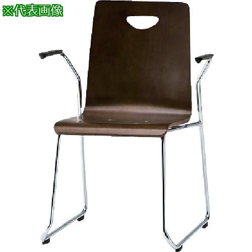 ■TOKIO リフレッシュチェア ループ脚肘付〔品番:RNL2A〕【1467734:0】[送料別途見積り][法人・事業所限定][外直送][店頭受取不可]