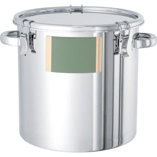 ■MONOVATE シール座付ステンレス密閉容器(クリップ式/PTFE) 20L〔品番:CTHLZPTFE30〕【1469757:0】[法人・事業所限定][外直送元][店頭受取不可]