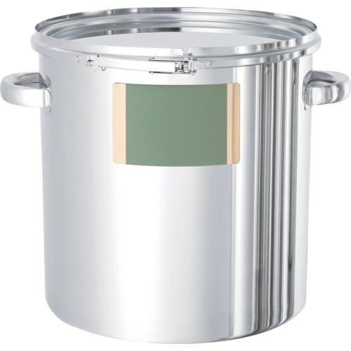 ■MONOVATE シール座付ステンレス密閉容器(バンド式/FKM) 25L〔品番:CTLLZ33PFL〕【1469768:0】[法人・事業所限定][外直送元][店頭受取不可]