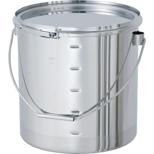 ■MONOVATE 吊り下げ式ステンレス密閉容器 目盛付(バンド式/EPDM) 10L〔品番:CTLBM24PEL〕【1472881:0】[法人・事業所限定][外直送元][店頭受取不可]