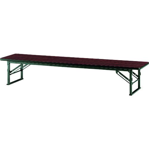 ■TOKIO 折りたたみ座卓テーブル 1500×600mm ローズ ローズ〔品番:TES1560〕【1474024:0】[送料別途見積り][法人・事業所限定][外直送][店頭受取不可]
