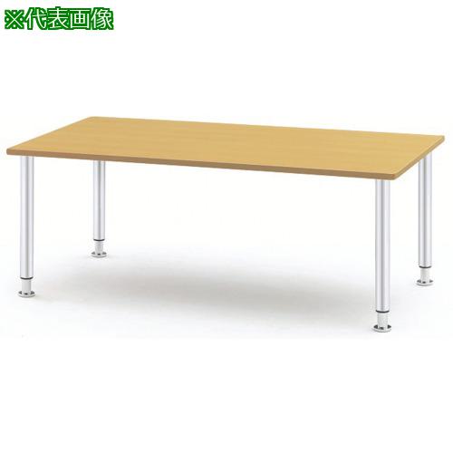 ■TOKIO ダイニングテーブル メッキ脚 1800X750 メープル〔品番:MYT1875MMP〕【1475586:0】[送料別途見積り][法人・事業所限定][外直送][店頭受取不可]