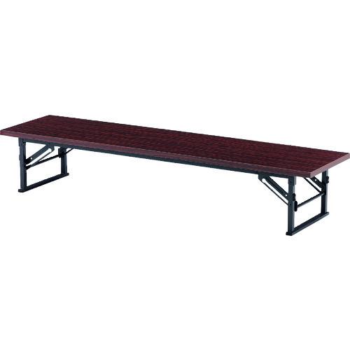 ■TOKIO 折りたたみ座卓テーブル 1200×450mm ローズ ローズ〔品番:TE1245〕【1475642:0】[送料別途見積り][法人・事業所限定][外直送][店頭受取不可]