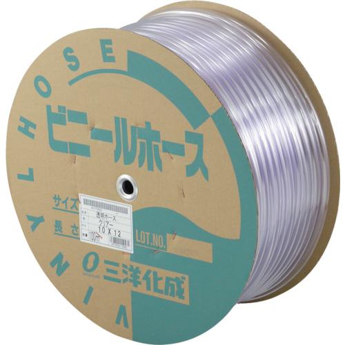 ■サンヨー 透明ホース10×12 100mドラム巻〔品番:TM1012D100T〕【1477561:0】[店頭受取不可]