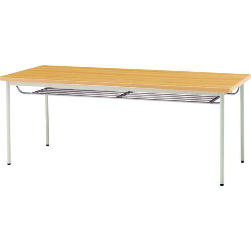 ■TOKIO ミーティングテーブル 棚付 1800X600mm メープル〔品番:TDST1860TMMP〕【1478753:0】[送料別途見積り][法人・事業所限定][外直送][店頭受取不可]｜ホームセンターバロー　店