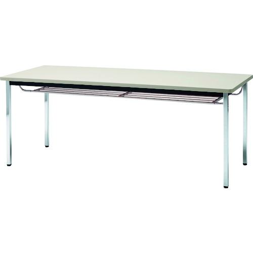 ■TOKIO ミーティングテーブル 角脚棚付 1200×750mm ニューグレー ネオグレー〔品番:TDS1275TK〕【1480361:0】[送料別途見積り][法人・事業所限定][外直送][店頭受取不可]