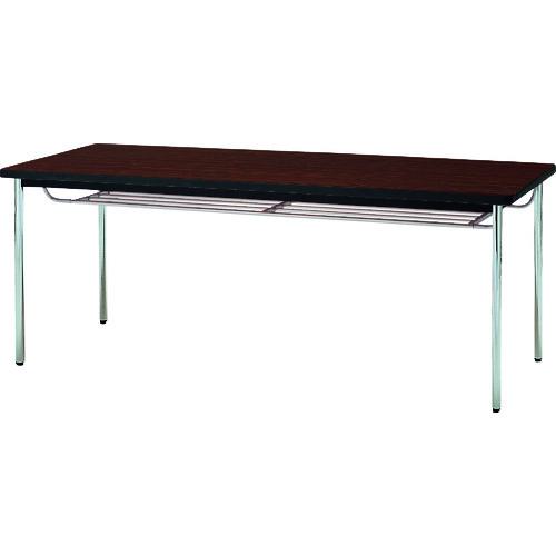 ■TOKIO ミーティングテーブル 丸脚棚付 1800&times;600mm ローズ ローズ〔品番:TDS1860TM〕【1481957:0】[送料別途見積り][法人・事業所限定][外直送][店頭受取不可]｜ホームセンターバロー　店