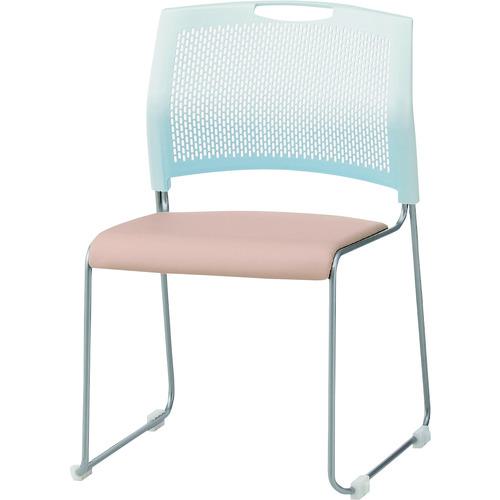 ■TOKIO スタッキングチェア NSW-T10L レザー ライトベージュ〔品番:NSWT10LLBE〕【1492040:0】[法人・事業所限定][直送元][店頭受取不可]