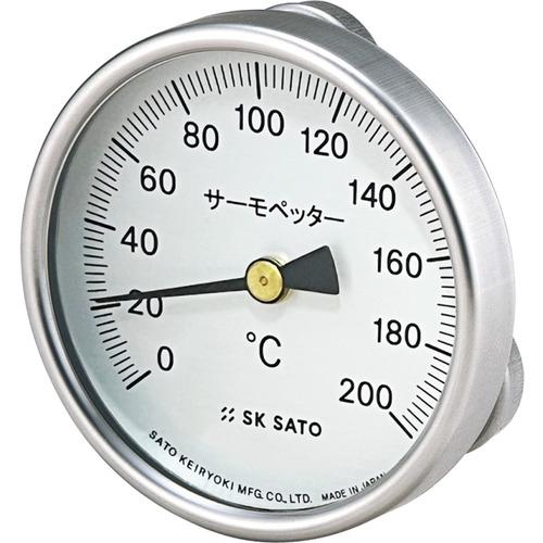 ■佐藤 バイメタル式表面温度計 サーモペッター 0~200℃ (2340-20)〔品番:234020〕【1496950:0】[店頭受取不可]｜ホームセンターバロー　店 10,164円