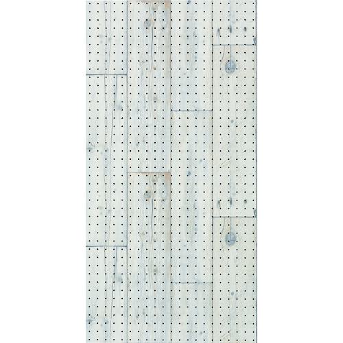 ■光 木目調パンチングボード アンティークホワイト《5枚入》〔品番:PGIBD1052〕【1517189×5:0】[送料別途見積り][掲外取寄][店頭受取不可]
