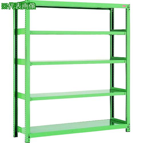 ■OS 中量物品棚 単体 間口1200&times;奥行750&times;高さ1800(ベースPP製5mmを除く)mm〔品番:B36445〕【1521911:0】[法人・事業所限定][外直送元][店頭受取不可]｜ホームセンターバロー　店