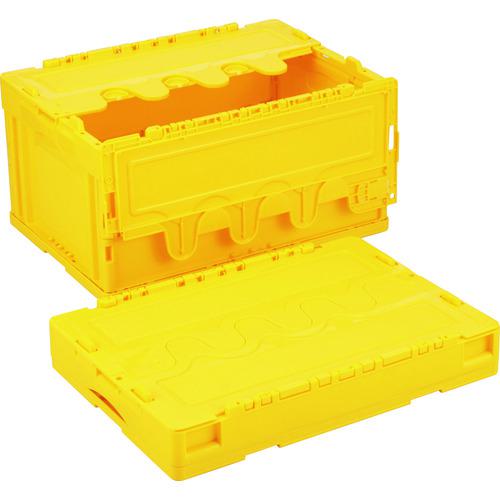 ■RISU 折りたたみコンテナー 607689 CF-S41NR黄〔品番:CFS41NRY〕【1524995:0】[送料別途見積り][法人・事業所限定][外直送][店頭受取不可]