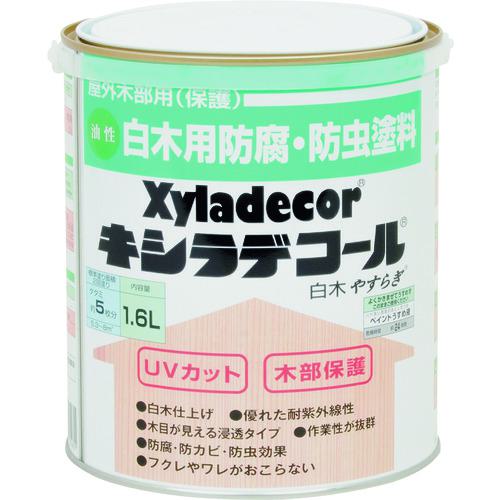 ■KANSAI キシラデコール 白木 やすらぎ 1.6L《6缶入》〔品番:00017670020000〕【1527271×6:0】[送料別途見積り][掲外取寄][店頭受取不可]