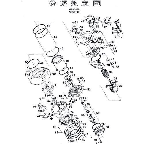 ■ツルミ 固定子〔品番:801056495129〕【1531525:0】[送料別途見積り][法人・事業所限定][外直送][店頭受取不可]｜ホームセンターバロー　店