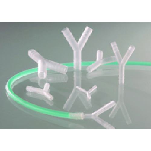 ■レオナ 1206-06 Y型コネクターPVDF13~15mm〔品番:87120014〕【1533633:0】[送料別途見積り][掲外取寄][店頭受取不可]
