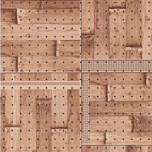 ■光 木目調パンチングボード ブロックウッド《5枚入》〔品番:PGIBD561〕【1542218×5:0】[送料別途見積り][掲外取寄][店頭受取不可]