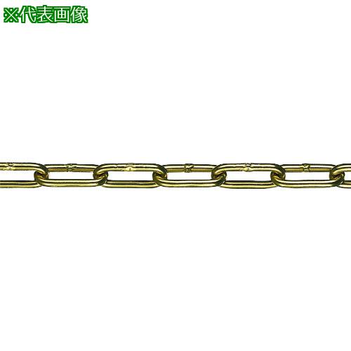 ■水本 【要長さ指定】チューブ保護アルミカラーチェーン ゴールド 5HALC-G 10.1~11m〔品番:5HALCG11C〕【1576140:0】[送料別途見積り][掲外取寄][店頭受取不可]