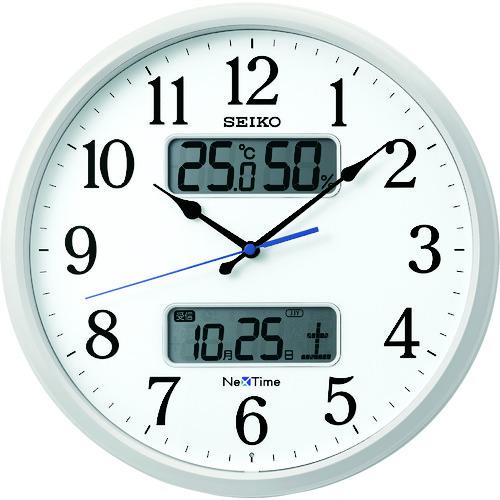 ■SEIKO 電波掛時計 ”セイコーネクスタイム ZS250W” (ハイブリッド電波時計)〔品番:ZS250W〕【1584439:0】[送料別途見積り][掲外取寄][店頭受取不可]