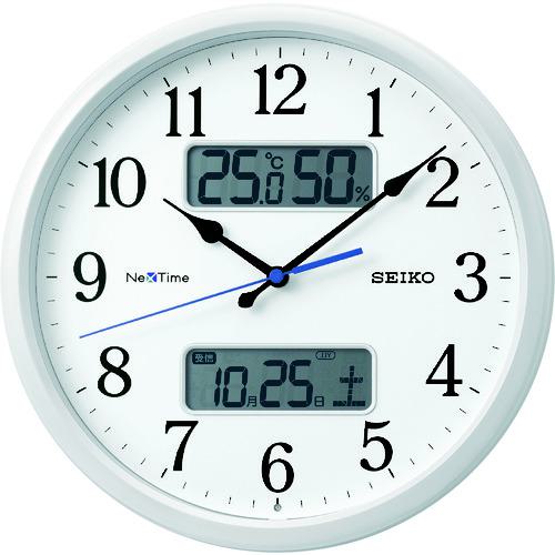 ■SEIKO 電波掛時計 ”セイコーネクスタイム ZS251W” (ハイブリッド電波時計)〔品番:ZS251W〕【1589195:0】[送料別途見積り][掲外取寄][店頭受取不可]