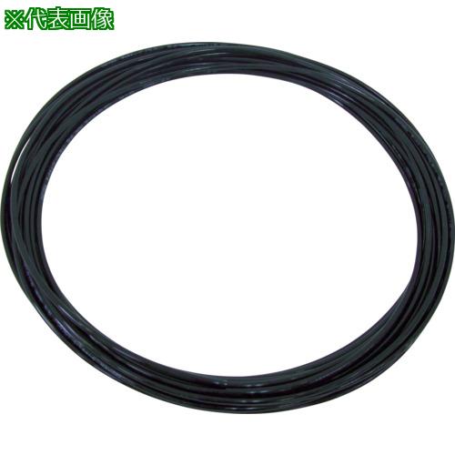 ■チヨダ ポリウレタンチューブ TPタッチチューブ 外径10×内径6.5mm/全長100m 黒〔品番:TP10100BK〕【1589458:0】[店頭受取不可]