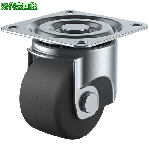 ■ユーエイ プレート式 自在 低床キャスター 導電性モノマーキャストナイロン 車輪径65mm Hタイプ CAL-UHG型 取付寸法78×78〔品番:CALUHG65MCE〕【1589632:0】[送料別途見積り][掲外取寄][店頭受取不可]