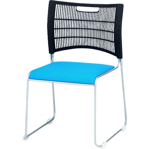■TOKIO スタッキング ミーティングチェア NSC-30 クリアブルー〔品番:NSC30CBL〕【1590724:0】[送料別途見積り][法人・事業所限定][外直送][店頭受取不可]